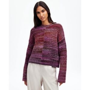 Madewell Space-Dyed Crewneck Sweater In Spacedye Verbena